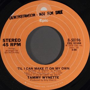 Single Tammy Wynette Epic 1976
