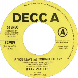 Jerry Wallace - If You Leave Me Tonight I'll Cry