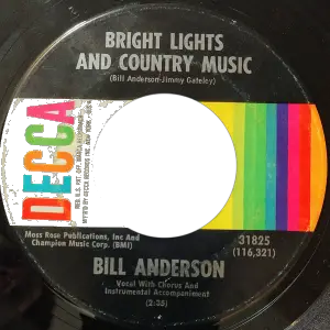 Bill Anderson - Bright Lights and Country Music