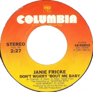 Janie Fricke - Don't Worry 'Bout Me Baby