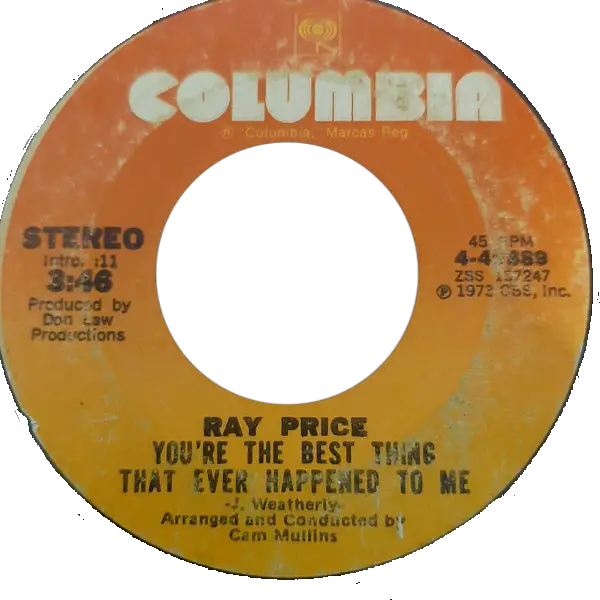 Ray price you re the best thing that ever happened to me