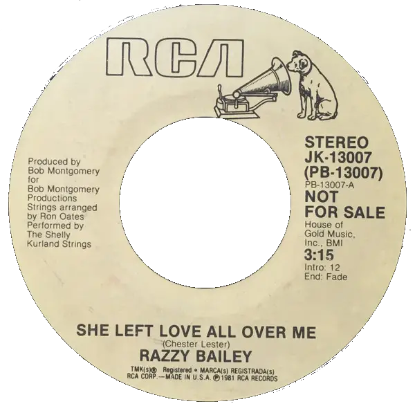 Razzy Bailey She Left Love All Over Me