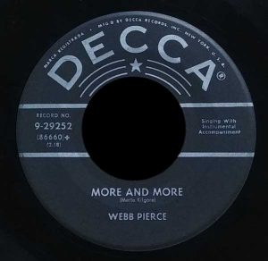 Webb Pierce - More and More
