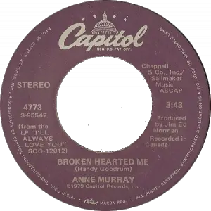 Anne Murray - Broken Hearted Me