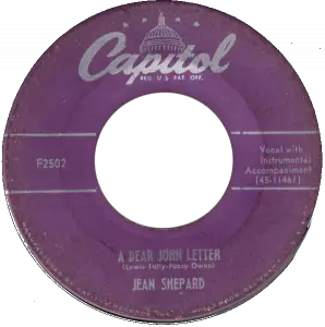 Jean Shephard And Ferlin Husky - A Dear John Letter