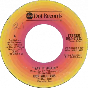 Don Williams - Say It Again