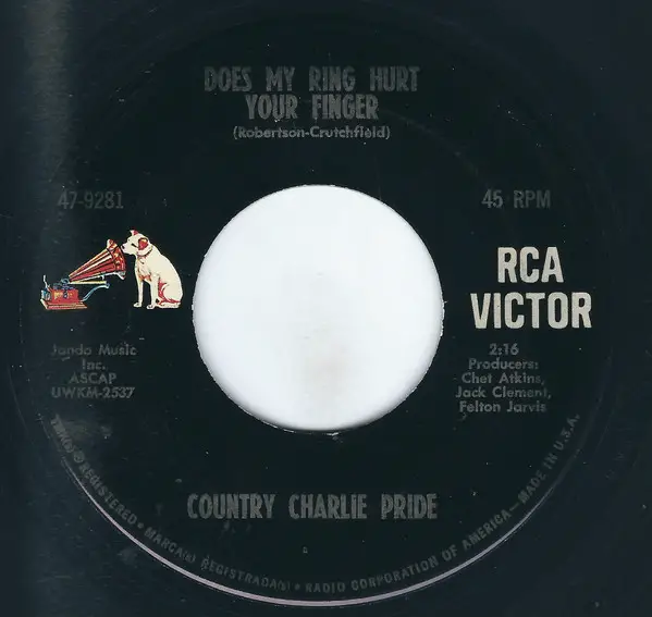 Charley Pride Does My Ring Hurt Your Finger