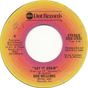 Don Williams - Say It Again