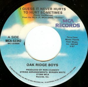 The Oak Ridge Boys - I Guess It Never Hurts to Hurt Sometimes