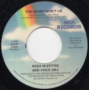 Reba McEntire & Vince Gill - The Heart Won't Lie