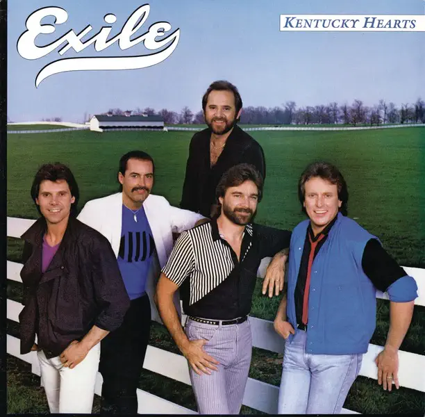 Exile Kentucky Hearts original Epic album cover, 1984